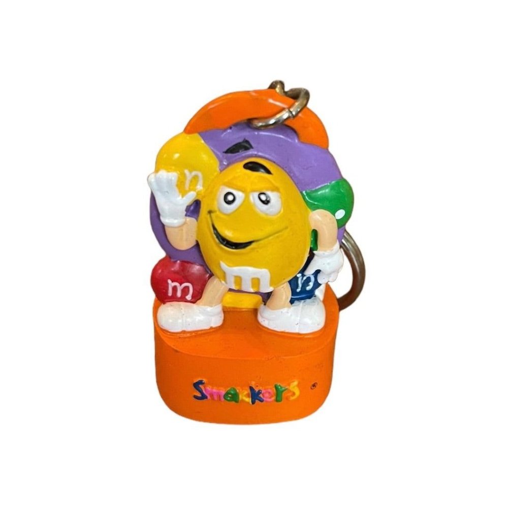 4" M&M's Smackers Keychain Chapstick Topper Key Ring